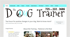 Desktop Screenshot of dougtrainer.com